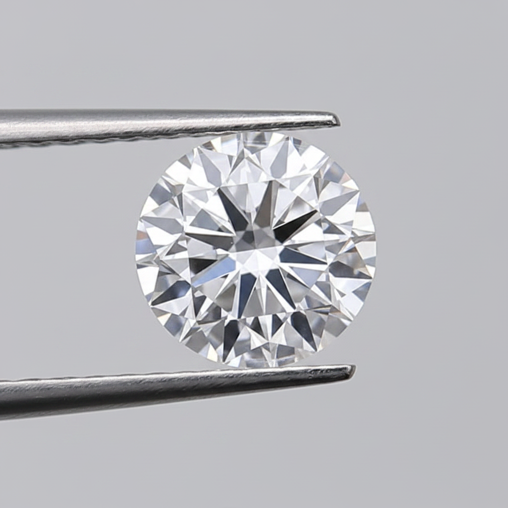 Diamante redondo cultivado en laboratorio de 2,00 quilates, VS1/D