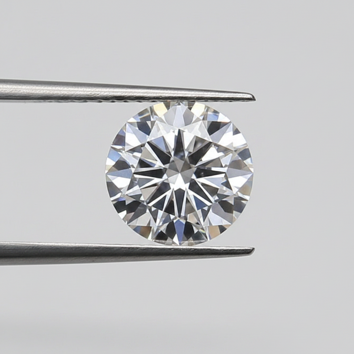Diamante redondo cultivado en laboratorio de 2,00 quilates, VS1/D