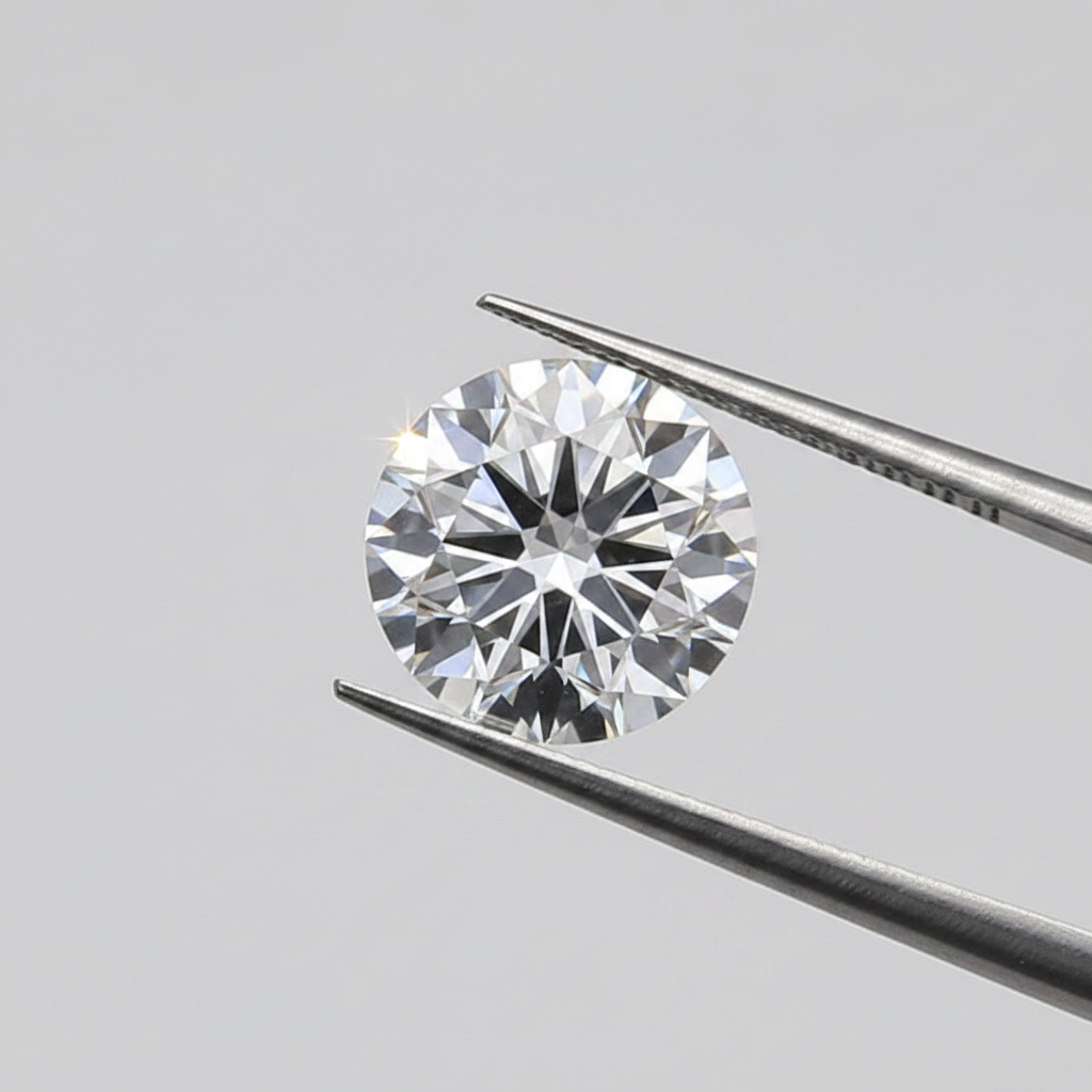 Diamante coltivato in laboratorio rotondo da 2,00 carati, VS2/D