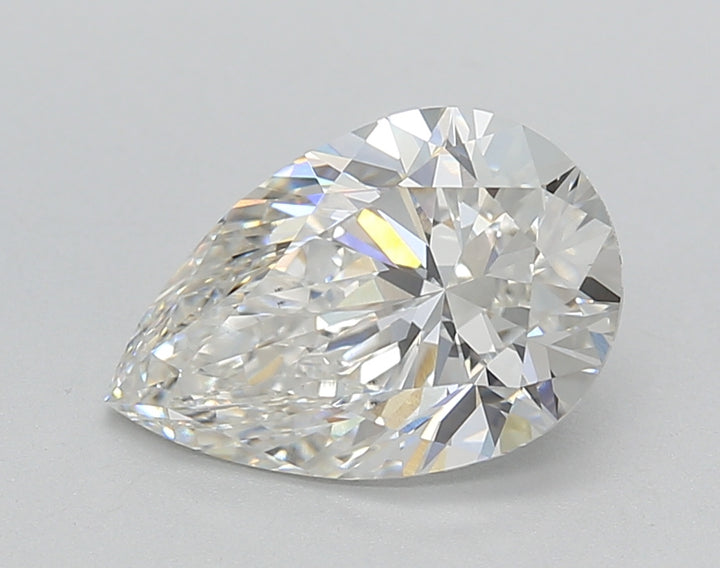 2.00 ct. Pear Cut CVD Lab Grown Diamond: IGI Certified, F Color, VS2 Clarity