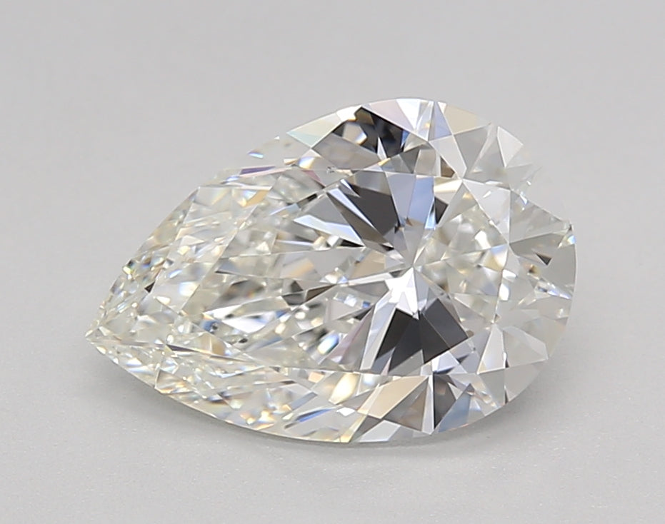 2.00 ct. Pear Cut Lab Grown Diamond: IGI Certified, F Color, VS2 Clarity