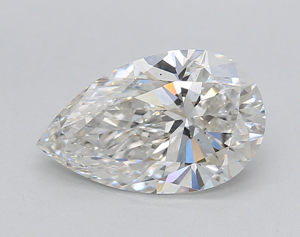 2.00 ct. Pear Cut Lab Grown Diamond: IGI Certified, G Color, VS2 Clarity