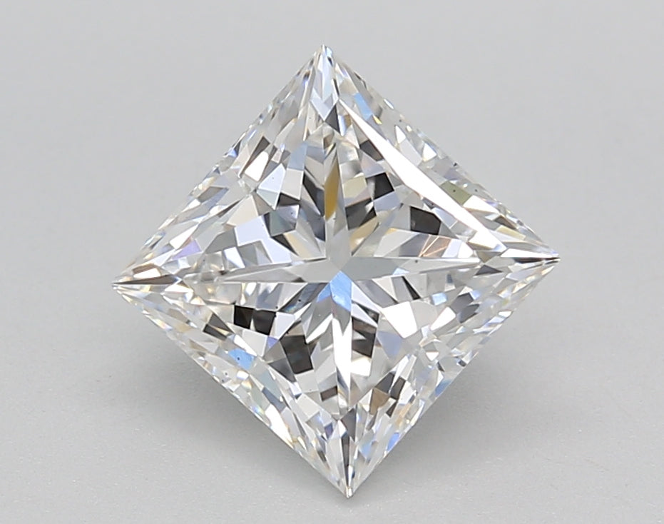 2.00 ct. Princess Cut Lab Grown Diamond: IGI Certified, E Color, VS2 Clarity