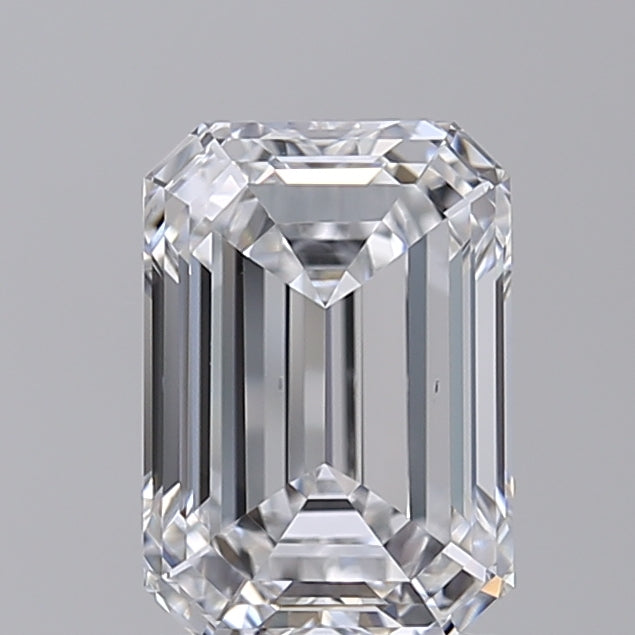 2.01 CT Emerald Cut Lab Grown Diamond, IGI Certified, D Color, VS2 Clarity