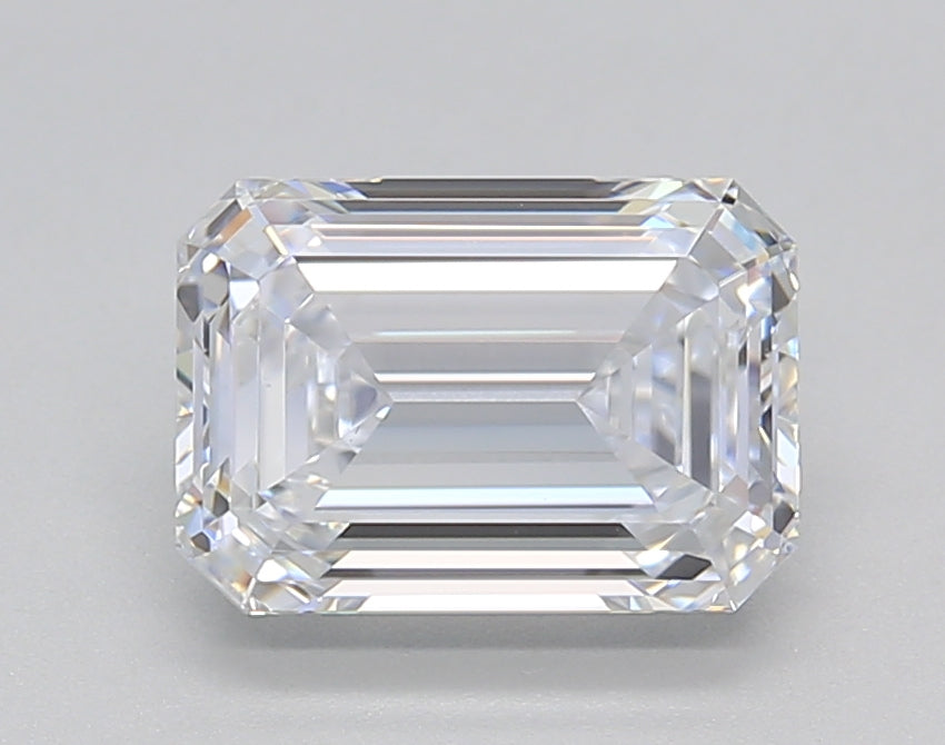 2.01 CT Lab Grown Emerald Cut Diamond - D Color, VS1 Clarity