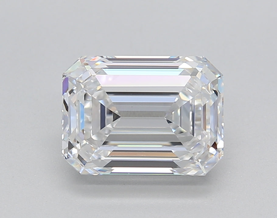 2.01 CT Lab Grown Emerald Cut Diamond, D VS1, IGI Certified