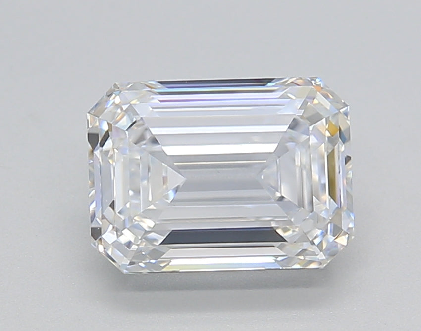 2.01 CT Lab Grown Emerald Cut Diamond, D VS1, IGI Certified