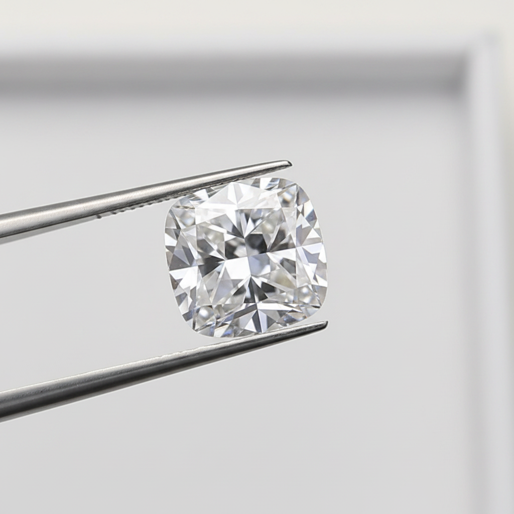2.01 Carat Cushion Cut Lab Grown Diamond, VS1/E