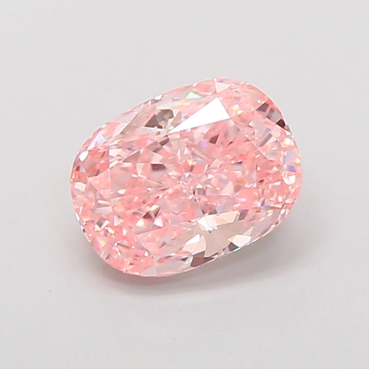 2.01 Carat Cushion Modified Lab Grown Diamond VVS2Fancy Vivid Pink