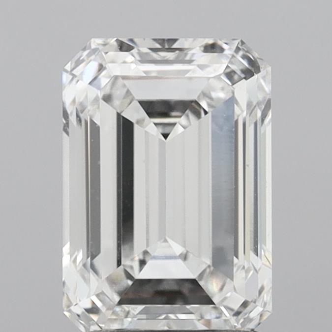 Diamant cultivé en laboratoire taille émeraude de 2,01 carats VVS1 E