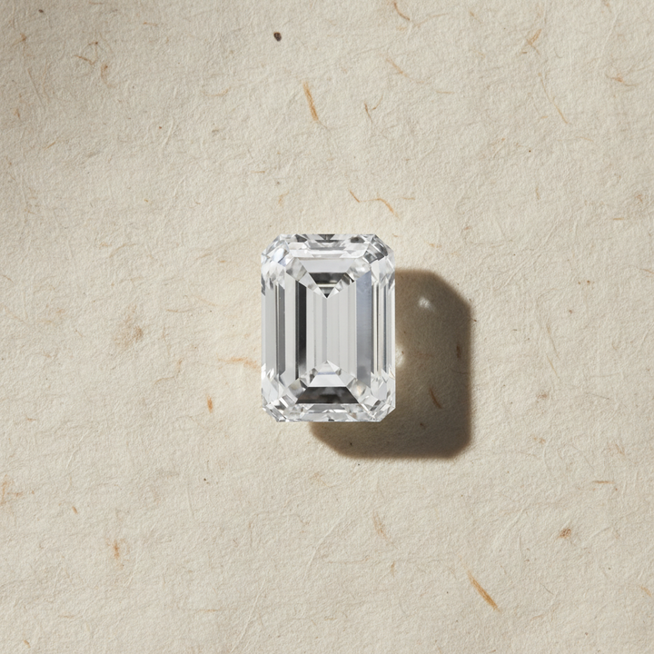 Diamant cultivé en laboratoire taille émeraude de 2,01 carats, VVS1/E