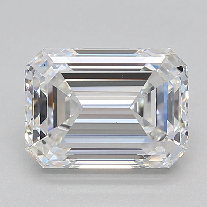 Diamante cultivado en laboratorio esmeralda de 2,01 quilates VS2 D