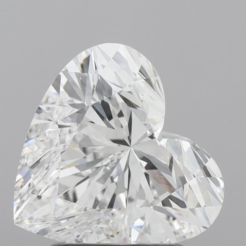 Diamant cultivé en laboratoire, taille cœur, 2,01 carats, VS1D