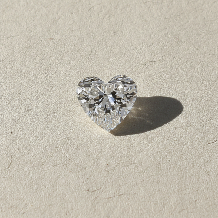 2.01 Carat Heart Cut Lab Grown Diamond VS1 E Color IGI Certified
