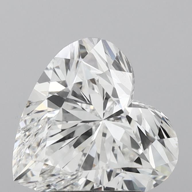 2.01 Carat Heart Cut Lab Grown Diamond VVS1E