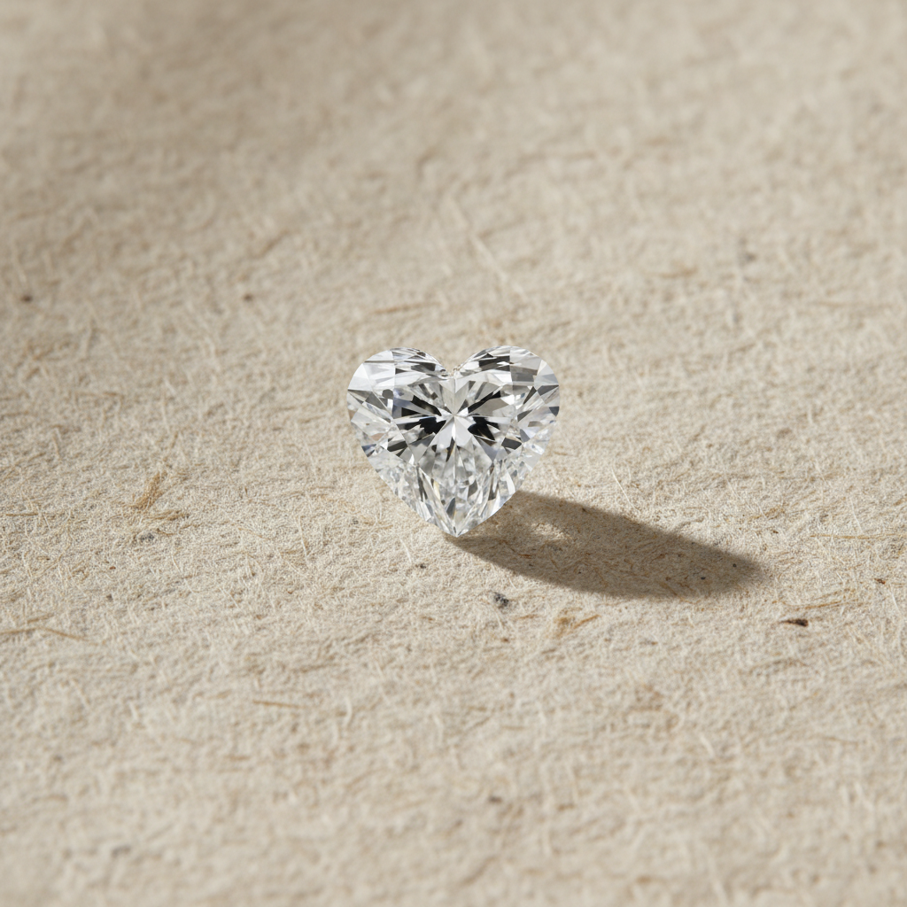 2.01 Carat Heart Cut Lab Grown Diamond VS1 D Color IGI Certified

