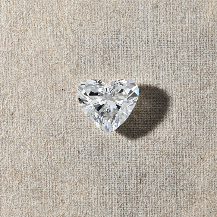 2.01 Carat Heart Cut Lab Grown Diamond VS2 F Color IGI Certified
