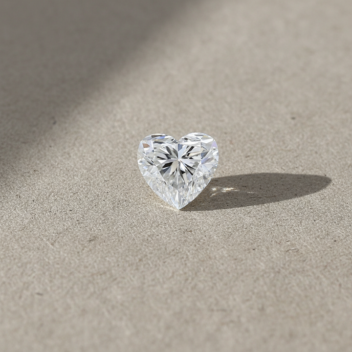 2.01 Carat Heart Cut Lab Grown Diamond VVS2 E Color IGI Certified

