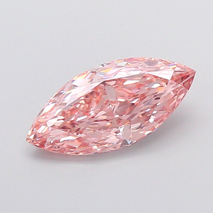 2.01 Carat Marquise Cut Lab Grown Diamond VVS2Fancy Intense Pink