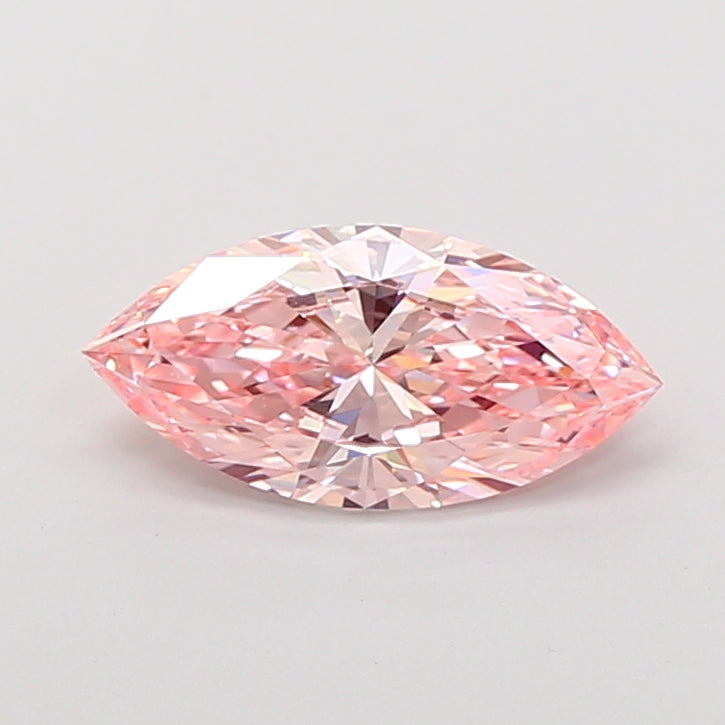 2.01 Carat Marquise Cut Lab Grown Diamond VVS2Fancy Vivid Pink