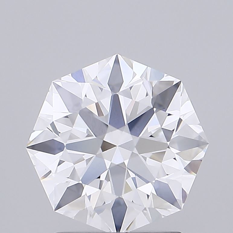 2.01 Carat Octagonal Cut Lab Grown Diamond VVS2D