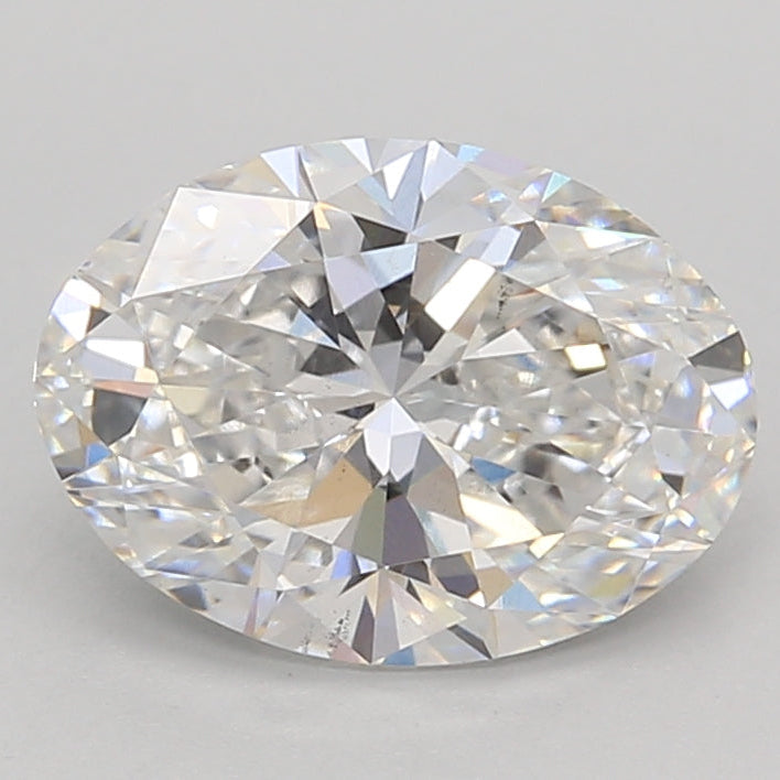 Diamante cultivado en laboratorio de talla ovalada de 2,01 quilates VS2 E
