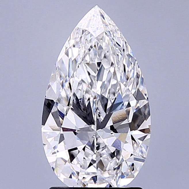 Diamante cultivado en laboratorio de pera de 2,01 quilates VS1 D