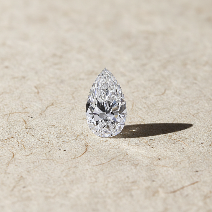 2.01 Carat Pear Cut Lab Grown Diamond VS1 D Color IGI Certified
