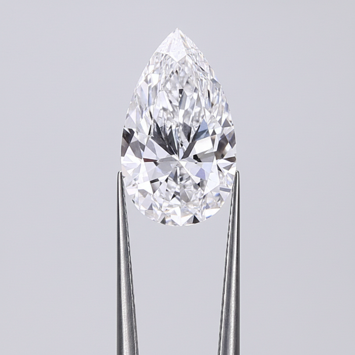 2.01 Carat D VS1 Pear Shape CVD Lab Grown Diamond IGI Certified

