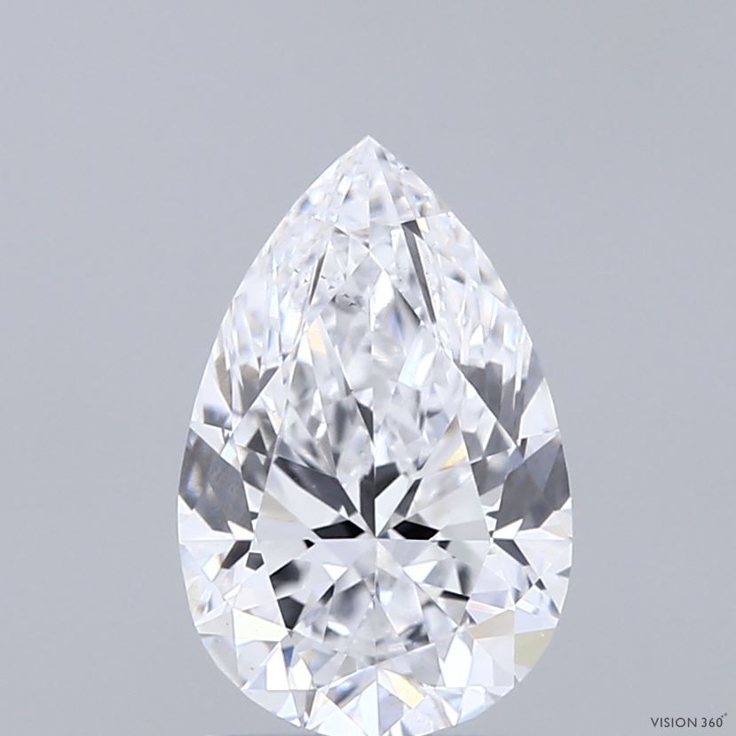 Diamante coltivato in laboratorio a pera da 2,01 carati VS2 D