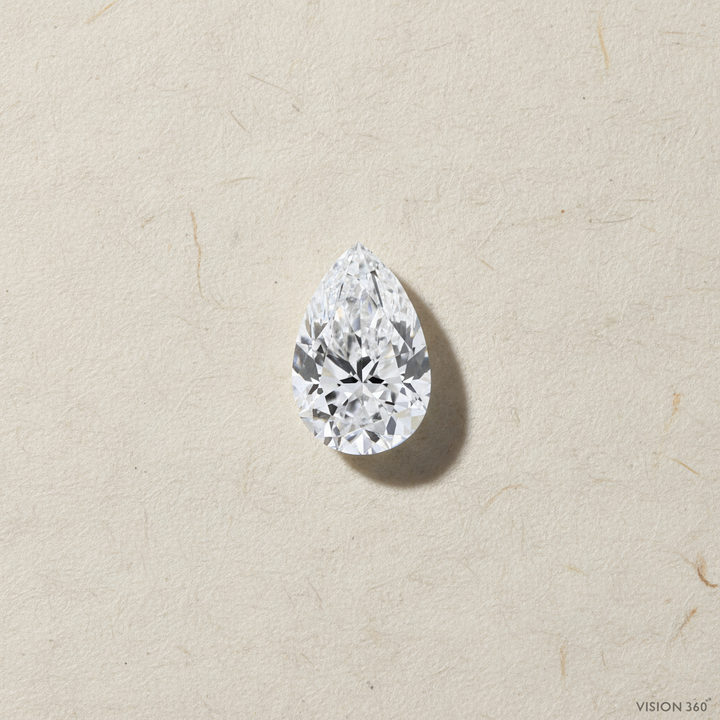 2.01 Carat Pear Cut Lab Grown Diamond VS2 D Color IGI Certified
