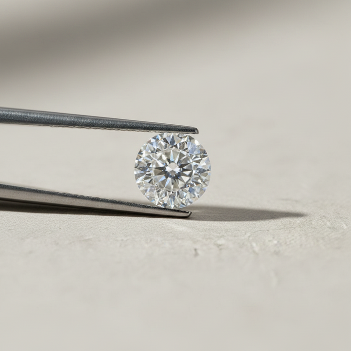 Diamante cultivado em laboratório com lapidação portuguesa de 2,00 quilates, VVS2/F