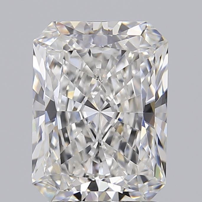 Diamant cultivé en laboratoire de 2,01 carats, taille radiante VVS2 F