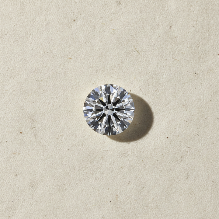 2.01 Carat Round F VVS2 Lab Grown Diamond Ideal Cut IGI Certified