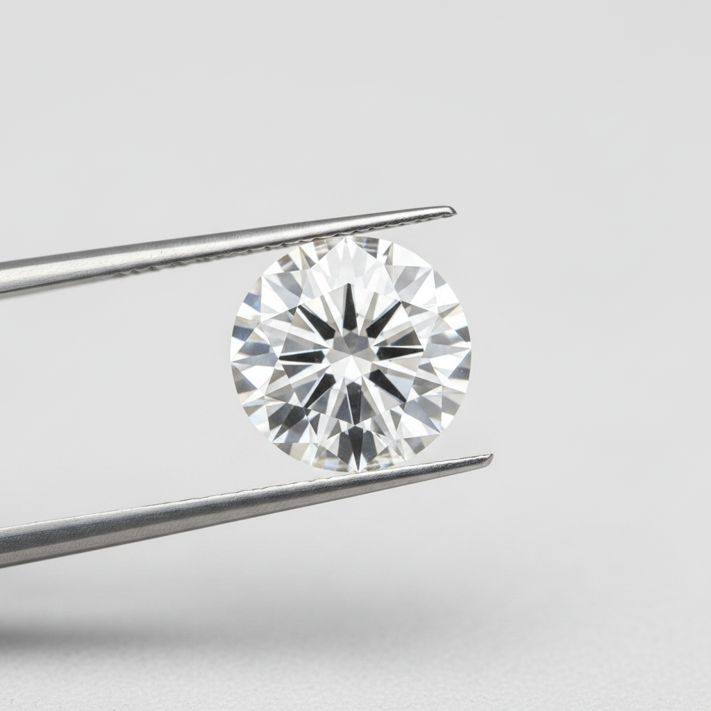 IGI Certified 2.01 Ct F Color VVS2 Round CVD Diamond with 8.19mm Diameter