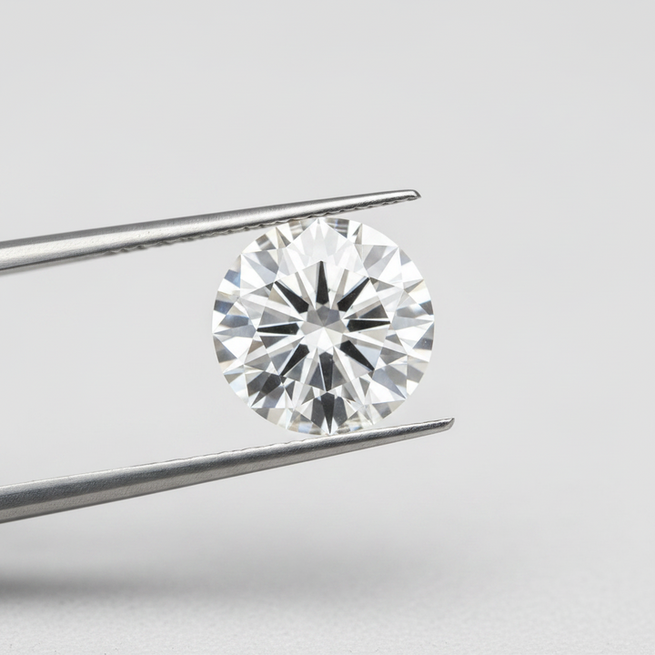 IGI Certified 2.01 Ct F Color VVS2 Round CVD Diamond with 8.19mm Diameter