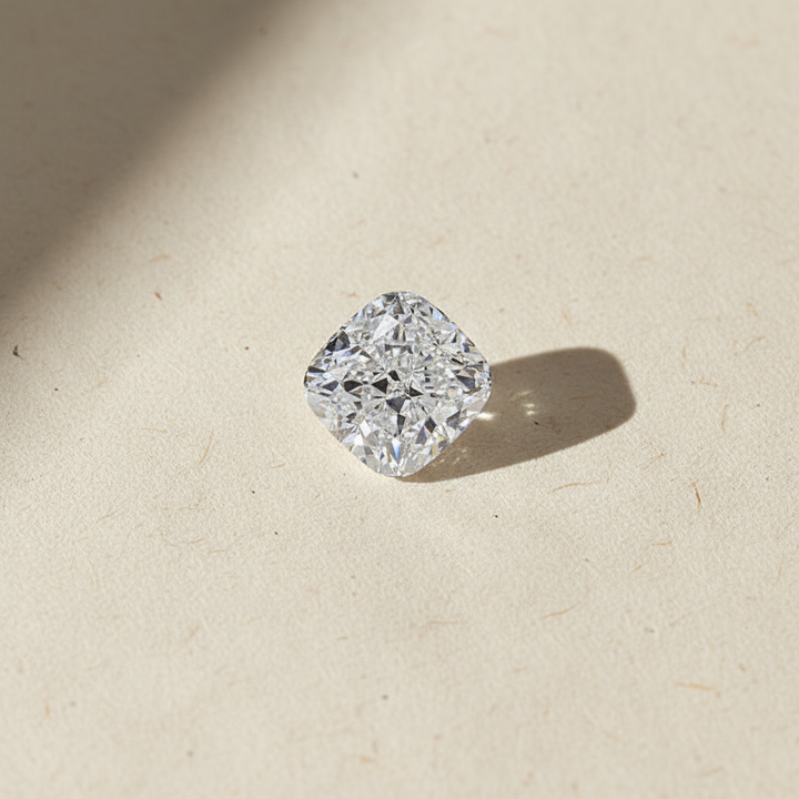 2.02 Carat Cushion Cut Lab Grown Diamond, VVS2/E
