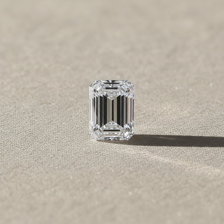 Diamant cultivé en laboratoire taille émeraude de 2,02 carats, VVS1/D