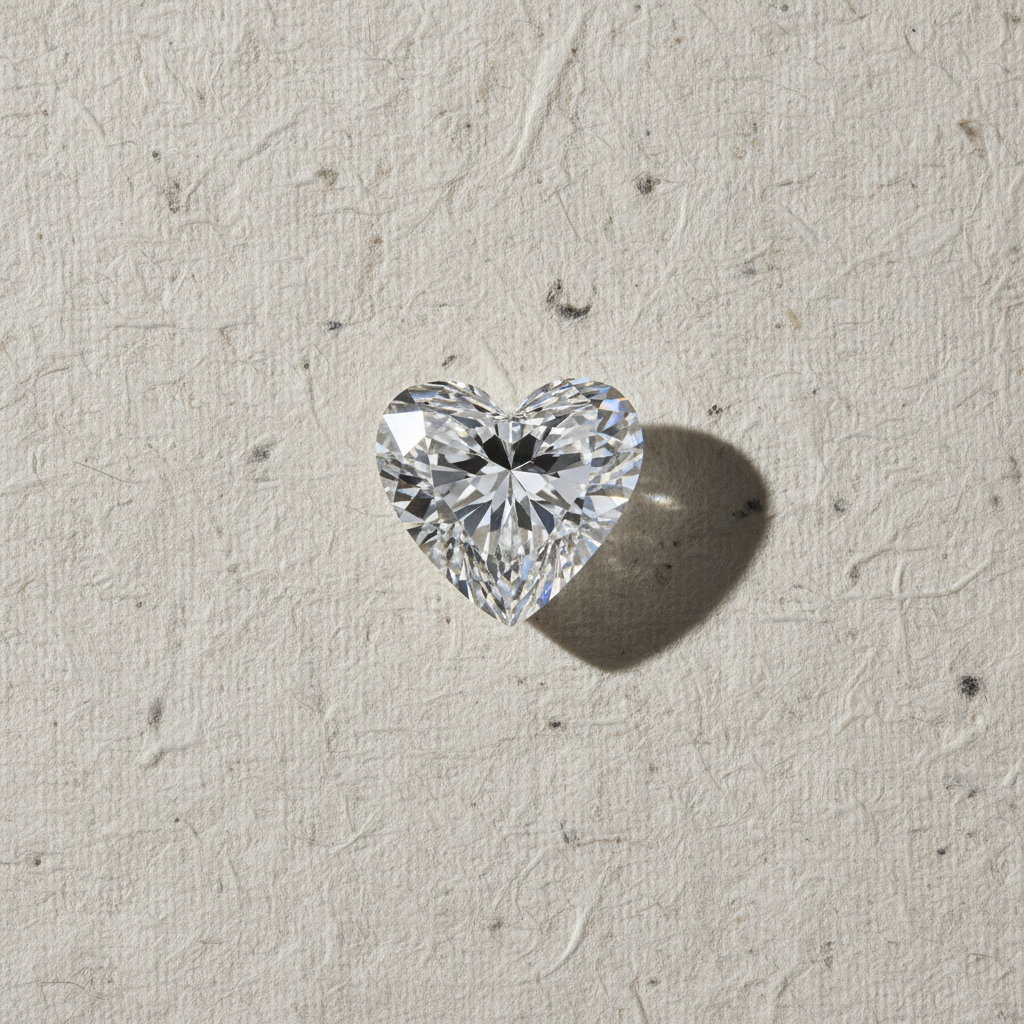 2.02 Carat Heart Cut Lab Grown Diamond VS1 D Color IGI Certified
