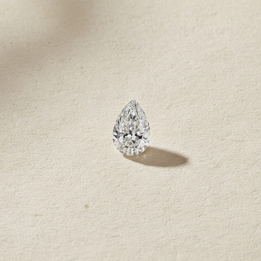 2.02 Carat Pear Cut Lab Grown Diamond VS1 F Color IGI Certified
