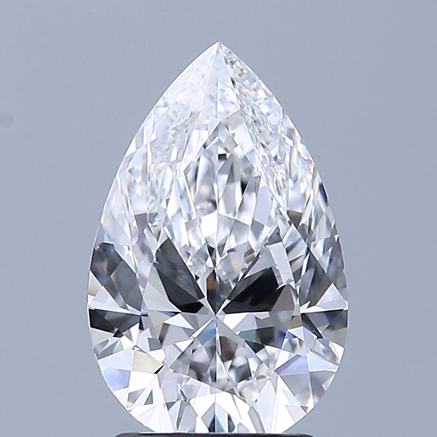 2.02 Carat Pear Lab Grown Diamond VVS1 D