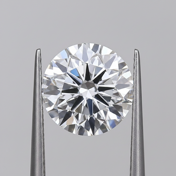 2,02 karaat ronde laboratorium-gegroeide diamant, VVS2/G