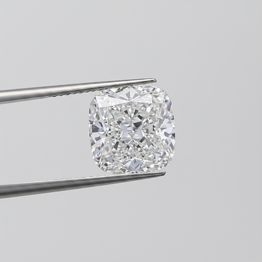 Diamant cultivé en laboratoire taille coussin de 2,03 carats, VVS2/D