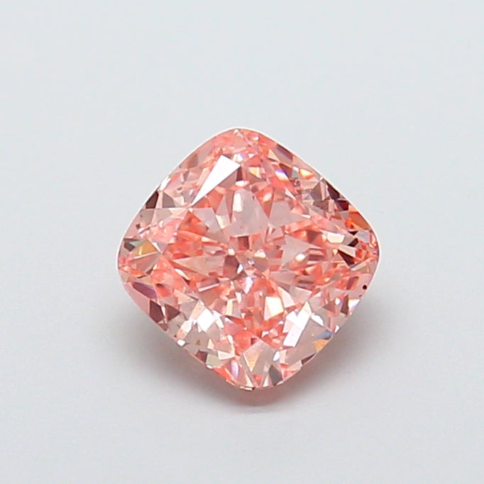 Diamante cultivado en laboratorio modificado con forma de cojín de 2,03 quilates VS2Fancy rosa intenso