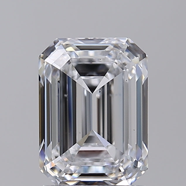 2.03 Carat Emerald Lab Grown Diamond VS2 D
