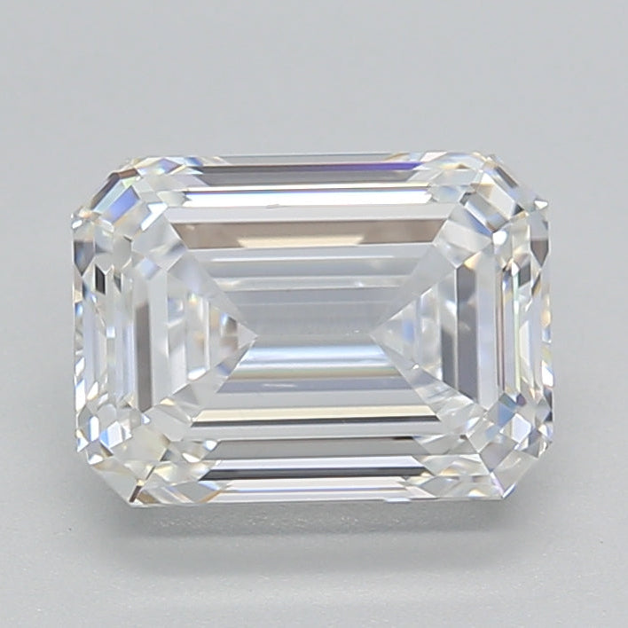 Diamante cultivado en laboratorio esmeralda de 2,03 quilates VS2 E