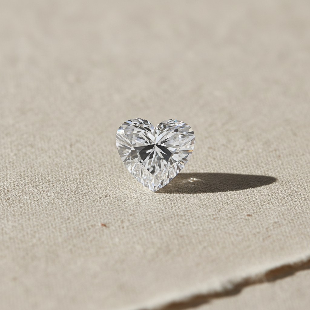 2.03 Carat Heart Cut Lab Grown Diamond VVS1 E Color IGI Certified
