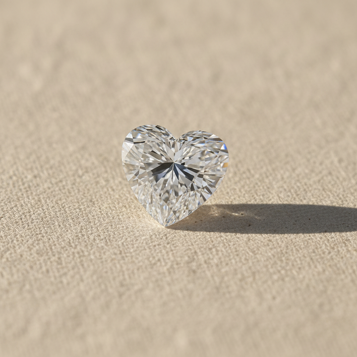 2.03 Carat Heart Cut Lab Grown Diamond VVS1 E Color IGI Certified
