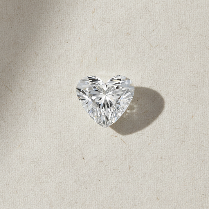 2.03 Carat Heart Cut Lab Grown Diamond VS1 D Color IGI Certified
