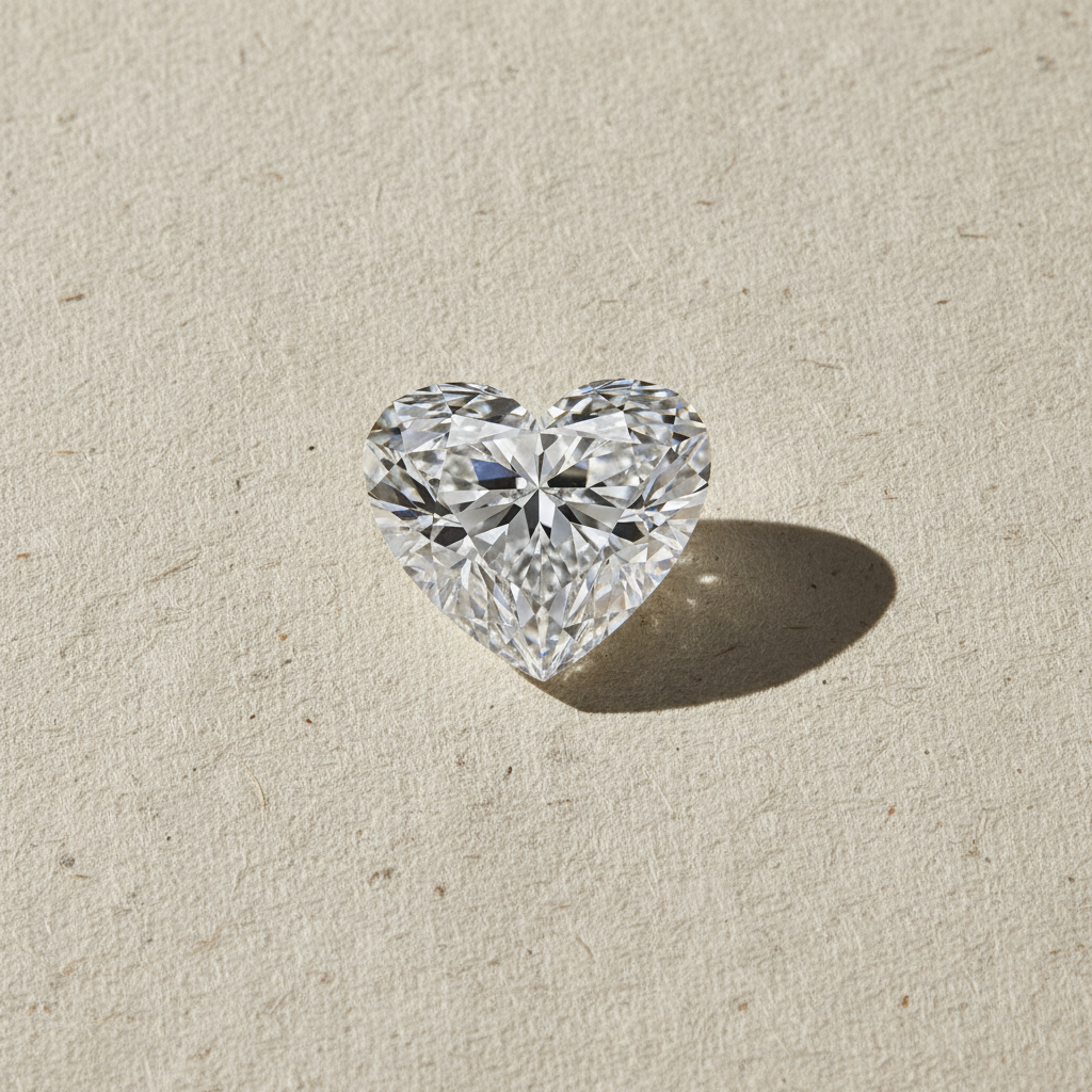 2.03 Carat Heart Cut Lab Grown Diamond VVS1 D Color IGI Certified
